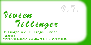 vivien tillinger business card